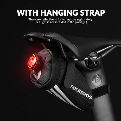 ROCKBROS bike saddle bag + 16 in 1 multifunction tool bicycle bag bike seat pack for mountain bikes, road bikes, and e-bikes 15 * 6.5 * 5CM