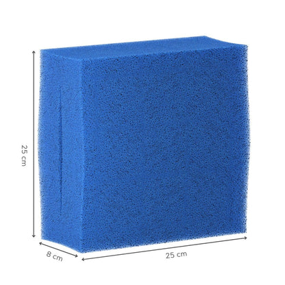 6X Replacement Filter Sponge suitable for Oase Biotec 10 (3X coarse 10ppi + 3X fine 30ppi) | Set 3X Blue 3X Red