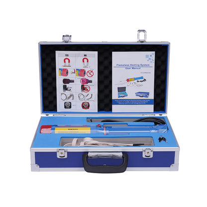 1100W Magnetic Mini Induction Heater Heating Kit 220V Magnetic Induction Heater Magnetic Induction Heating with 8 Coils Flameless Induction Heating Device for Screw Tool Bolt Remover