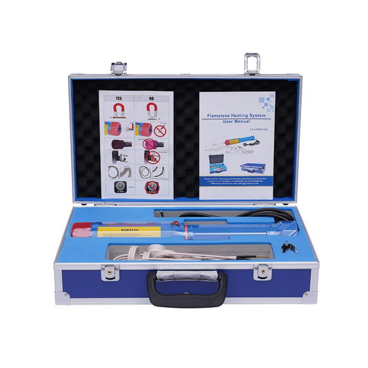 1100W Magnetic Mini Induction Heater Heating Kit 220V Magnetic Induction Heater Magnetic Induction Heating with 8 Coils Flameless Induction Heating Device for Screw Tool Bolt Remover