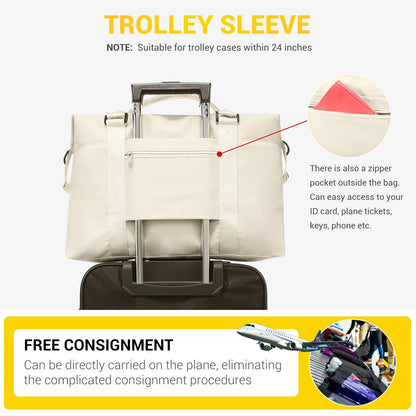 LOVEVOOK Travel Bag for Women, Sports Duffel Bag, Carry-On Bag, Weekender Bag, Swim Bag, Waterproof, Fitness Bag, Women's Hospital Bag for Travel, Gym, Plane