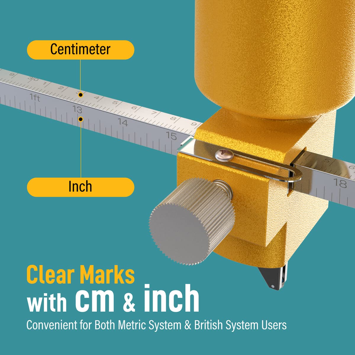 Bloomoak glass circle cutter, heavy-duty adjustable compass type glass circle cutter, diamond glass circle cutter tool set 60cm.