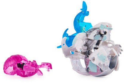 Bakugan 'Evolutions' Battle Strike 6-pack with 1 Platinum Ball (Haos Wrath), 2 Basic Balls (Darkus Trox, Haos Nillious), 1 Geogan (Aurelus Insectra), 2 Nanogan (Aquos Blade, Darkus Clutch)