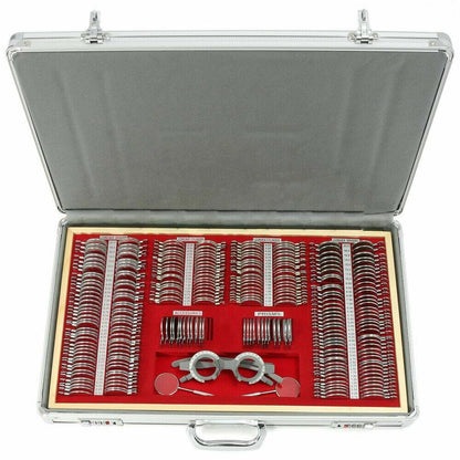 266 Optical Metal Rim Frames Optometry Test Lenses Optometry Kit Optometry Case with Test Frame For MRI