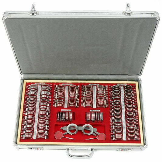 266 Optical Metal Rim Frames Optometry Test Lenses Optometry Kit Optometry Case with Test Frame For MRI