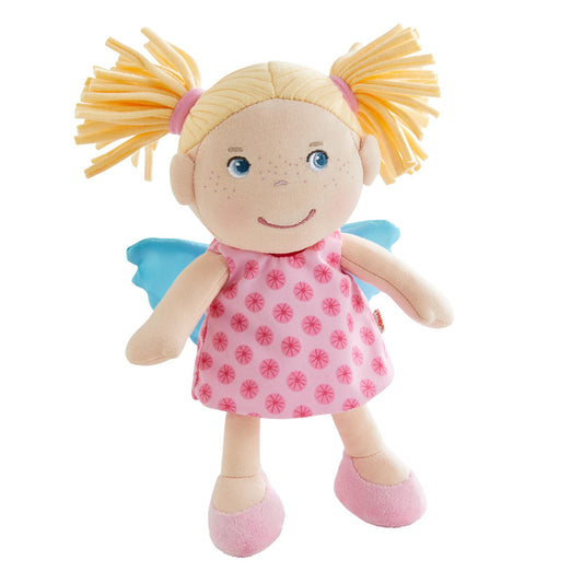 HABA Guardian Angel Finja - Cuddly Fabric Doll (20 cm), perfect welcome gift for babies & toddlers - Machine washable at 30 °C - 1304103001