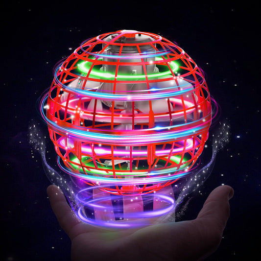 XINHOME flying ball, flying ball with LED lighting, Orbi ball drone kids flying orb ball hover toy gifts for boys girls 6-12 years flying orb ball toy
