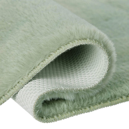 Bathmat Jade Green - 120x170 cm Solid Color - Non-slip, washable, soft, absorbent, quick-drying - High pile Soft Touch bathroom rug