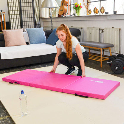 Eyepower 180x60 Folding Gym Mat for Home - Gymnastics Mat 5cm Thick - Foldable Soft Floor Mat - Kids' Gym Mat Outdoor Sports Mattress Foldable Fitness Mat Pilates Yoga Mat