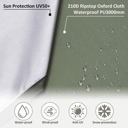 Tarp, hammock tarp for outdoor camping, 3m x 3m waterproof tarp with eyelets + 6 stakes + 6 ropes, rain protection sun shade hammock tent groundsheet.