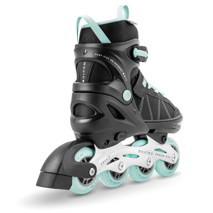 Movino Inline Skates | Cruzer One | Adjustable Roller Skates | Inline Skates for Women Girls Boys | Skates for Kids & Adults | Inline Skates with large wheels 72 mm | Kids' Inline Skates L (38-41)