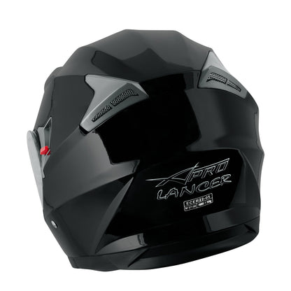 Helmet Flip-up helmet Inner sun visor Motorcycle helmet Modular Black S