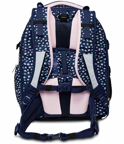 Seven school backpack: ergonomic & expandable, with multiple compartments, school bag for girls & boys; sustainable fabric, with height adjustment system, perfect for high school & school, UPDOWN TWICE CHARMING PATCH