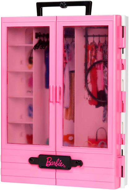 Barbie GBK11 - Dream Closet, portable fashion toy for kids aged 3 to 8 years.
