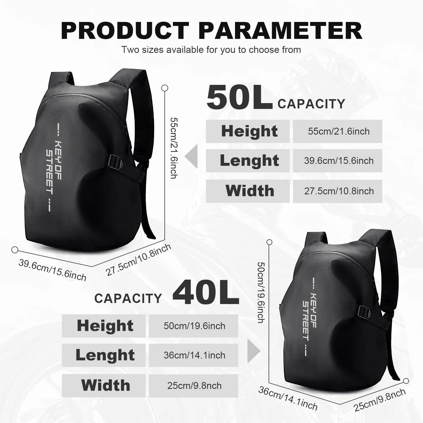 HYC00 motorcycle backpacks for men, waterproof helmet backpack, motorcycle accessories, laptop bags, travel backpacks, school bags for students.