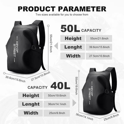 HYC00 motorcycle backpacks for men, waterproof helmet backpack, motorcycle accessories, laptop bags, travel backpacks, school bags for students.