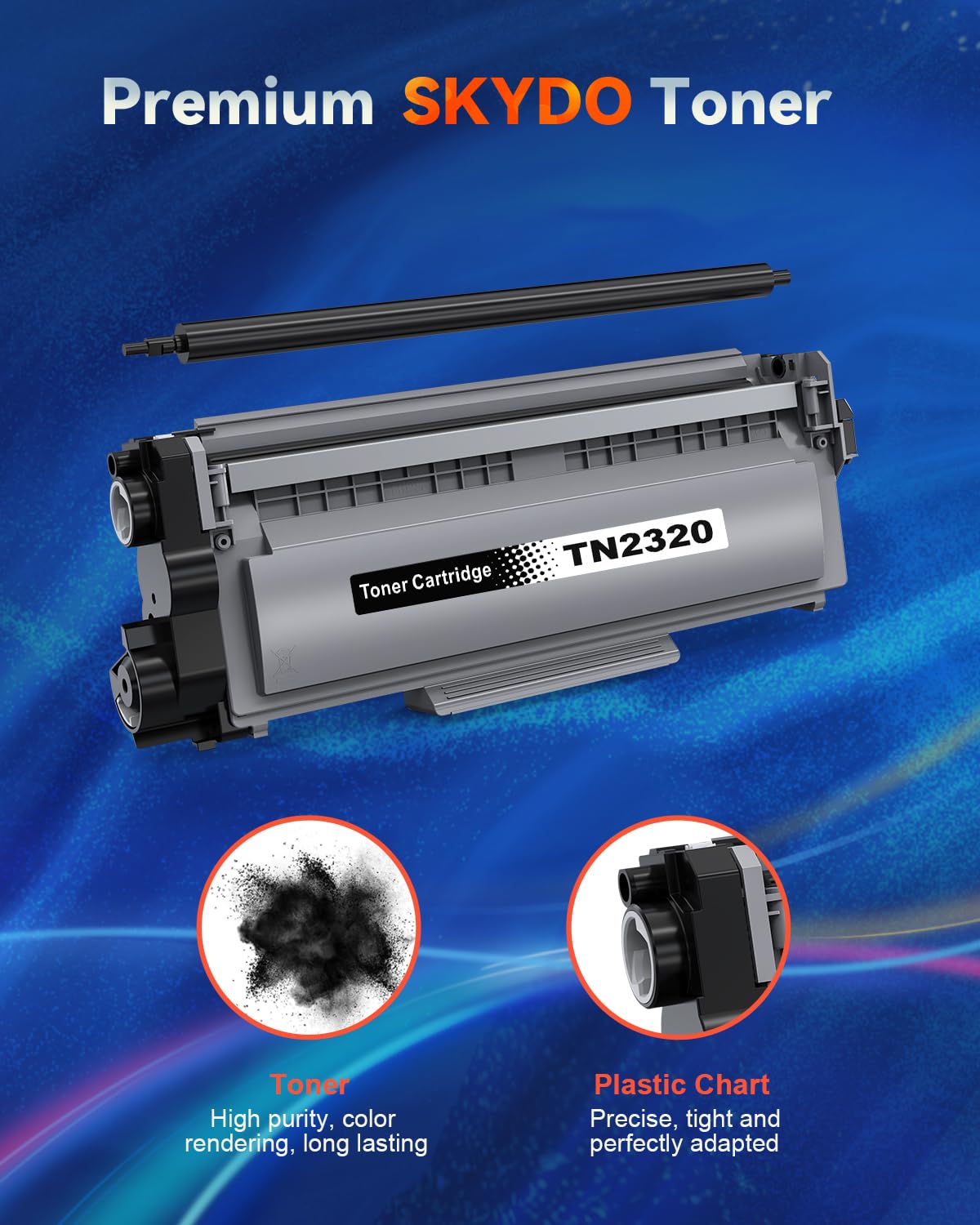 TN2320 compatible toner for Brother TN-2320 TN2320 TN-2310 toner for Brother MFC-L2700DW MFC-L2700DN MFC-L2720DW HL-L2340DW HL-L2300D DCP-L2520DW DCP-L2540DN MFC-L2740DW HL-L2360DN (2 Black)