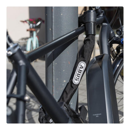 Abus chain lock Citychain 1010/110 - Bike lock made of hardened steel - Security level 12 - 110 cm - 12042 - Black, Black