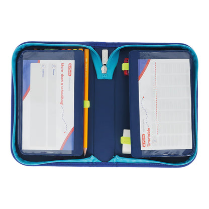 herlitz 50038206 31-piece student pencil case, Soccer design, 1 piece