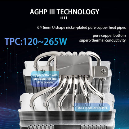 Thermalright Peerless Assassin 120 SE CPU Air Cooler, 6 Heat Pipes Cooler, Dual 120mm TL-C12C PWM Fans, Aluminum Heatsink Cover, AGHP Technology, for AMD AM4/AM5 Intel 1700/1150/1151/1200