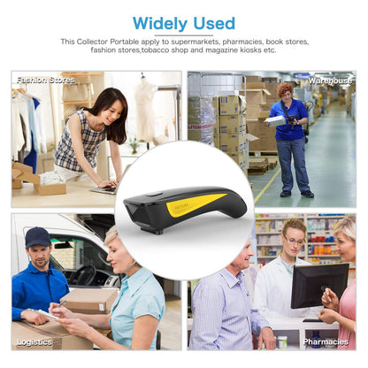 NETUM C750 Wireless Barcode Scanner Bluetooth Compatible Small Pocket USB 1D 2D QR Code Scanner for Inventory, Barcode Image Reader for Tablet iPhone iPad Android iOS PC POS.