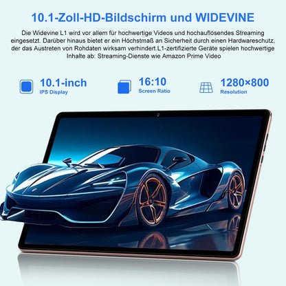 10-inch Android 14 Ultra-Fast Tablet with Widevine L1, 5G WiFi 6, Octa-Core, 20GB RAM + 128GB ROM (TF 1TB), FHD IPS, Dual Camera, Bluetooth 5.0, 2025 Latest Tablet with Keyboard and Mouse, Rose