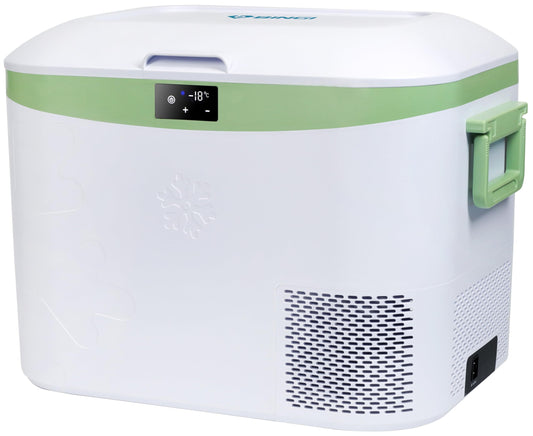 BINGI Compressor Cooler 18L Portable 12V Car Fridge 12/24V DC and 230V AC Mini Freezer for Car, Truck, Camping, RV, and Home (15℃ to -18℃)