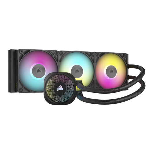 CORSAIR iCUE LINK TITAN 360 RX RGB Liquid CPU Cooler - 360mm AIO - 3x RX120 RGB Fans Included - Compatible with Intel LGA 1851/1700, AMD AM5/AM4 - Includes iCUE LINK System Hub - Black