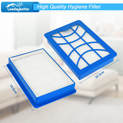 2-piece replacement filter set for Philips 7000 Series PowerPro Expert Vacuum Cleaner FC9729/09 FC9741/09 FC9742/09 FC9743/09 FC9744/09 FC9745/09 FC9746/09 Spare parts accessory Filter CP0617