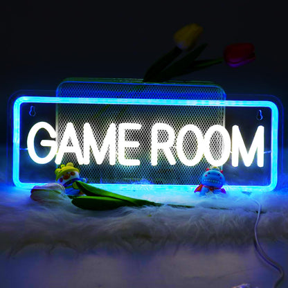 Neon light sign, game arcade neon sign Game Zone Gaming Neon Sign Light up sign Neon signs for game room wall Game Room Bar Party Kids Bedroom decoration Boys gift blue.