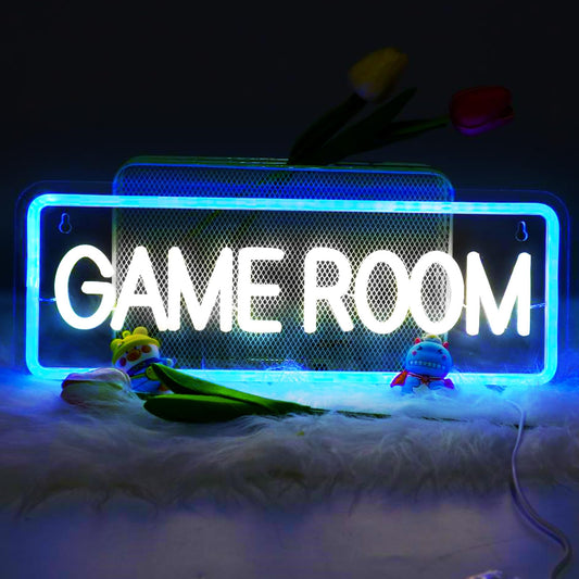 Neon light sign, game arcade neon sign Game Zone Gaming Neon Sign Light up sign Neon signs for game room wall Game Room Bar Party Kids Bedroom decoration Boys gift blue.