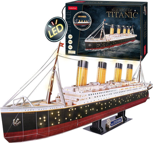 3D Puzzle Kids - Titanic Model | 3D Puzzle Adults | Titanic Toy | Gift for Kids Ages 8+ | 266 Pieces | DIY