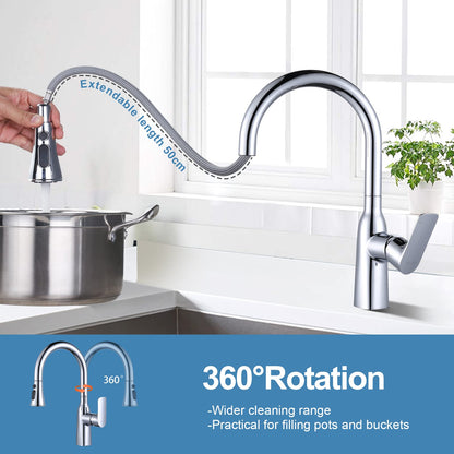 ARCORA kitchen faucet pull-out kitchen faucet 360° swivel sink faucet for kitchen sink mixer tap single-handle sink mixer