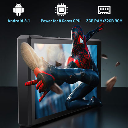 96GB MP3 player with Bluetooth, supports APK downloads, 5000mAh battery pre-installed Spotify, Audible, and 5.0 inch HD IPS Android MP4 music player.