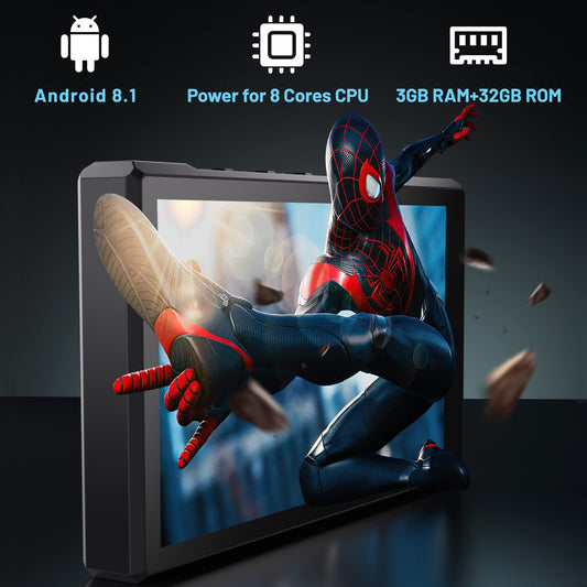 96GB MP3 player with Bluetooth, supports APK downloads, 5000mAh battery pre-installed Spotify, Audible, and 5.0 inch HD IPS Android MP4 music player.