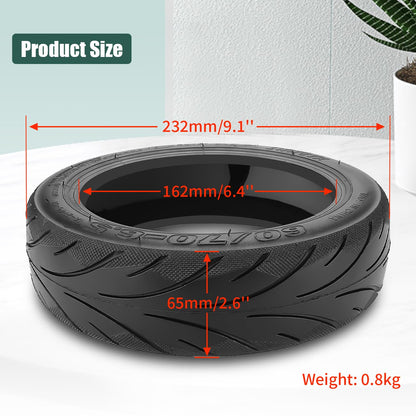 Prodroam 10-inch tire tubeless 60/70-6.5 for Segway Ninebot Max G30 G30D 2 G30E 2 G30P G30LP electric scooter replacement tire front rear with valve (self-repairing tire-1 PC)