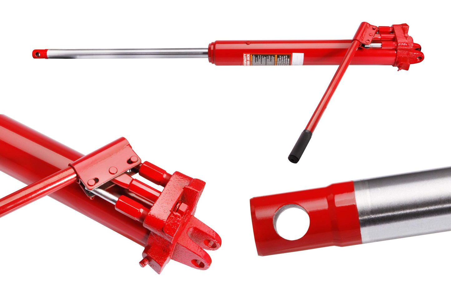 Hercules Tools hydraulic cylinder 8t stroke 495mm with double pump spare part workshop crane jack.
