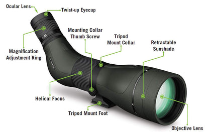 Vortex Diamondback HD spotting scope, green