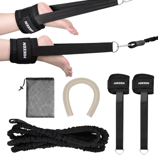 BOOSTEADY Swimming Belt for Pool with Ankle Straps for Swimming Anti-collision Strips Storage Mesh Bag, 3.6M Adjustable Swim Resistance Belt Kit Swim Aid Swim Trainer for Adults