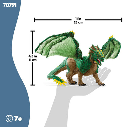 SCHLEICH ELDRADOR Creatures | Jungle Dragon 70791 | detailed monster figurine with movable wings | great gift for girls and boys | toy for ages 7+ | 28 x 17 x 11 cm