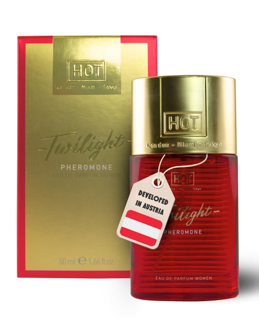 HOT Twilight Pheromone Perfume for women 50 ml I Feminine scent with elegant French notes & scent-neutral pheromones I For strong attraction & lasting impression I Perfume for women