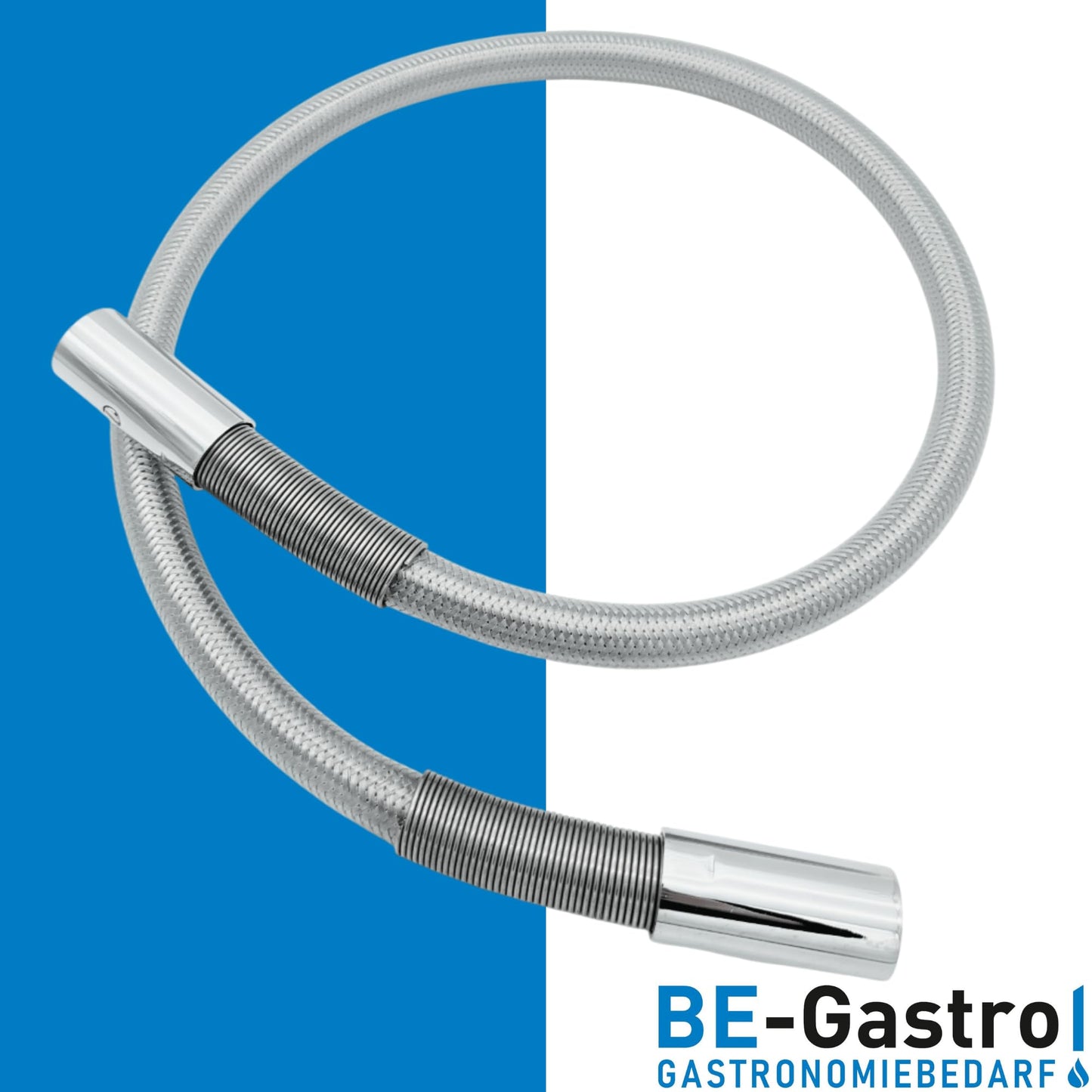 BE-GASTRO® I Professional gastro hose with 120cm shower hose including special kink protection | 1/2" standard AG | Replacement hose for dish sprayer/gastro sprayer gastro hose 1200mm