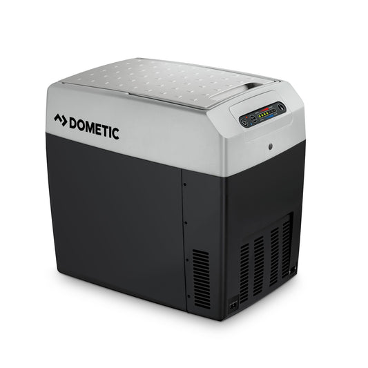 DOMETIC TCX 21 - portable electric cooler, 20 liters, 12/24 V and 230 V for car, truck, boat, RV, and outlet.