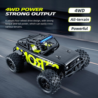 SupKonXi RC Car Remote Controlled, 4WD Off-road Vehicle, 40 km/h Racing Car, 1:18 Scale Monster Truck, 2.4GHz All Terrain RC Crawler, 2 Batteries 60 Minutes, Toy Car for Kids Adults