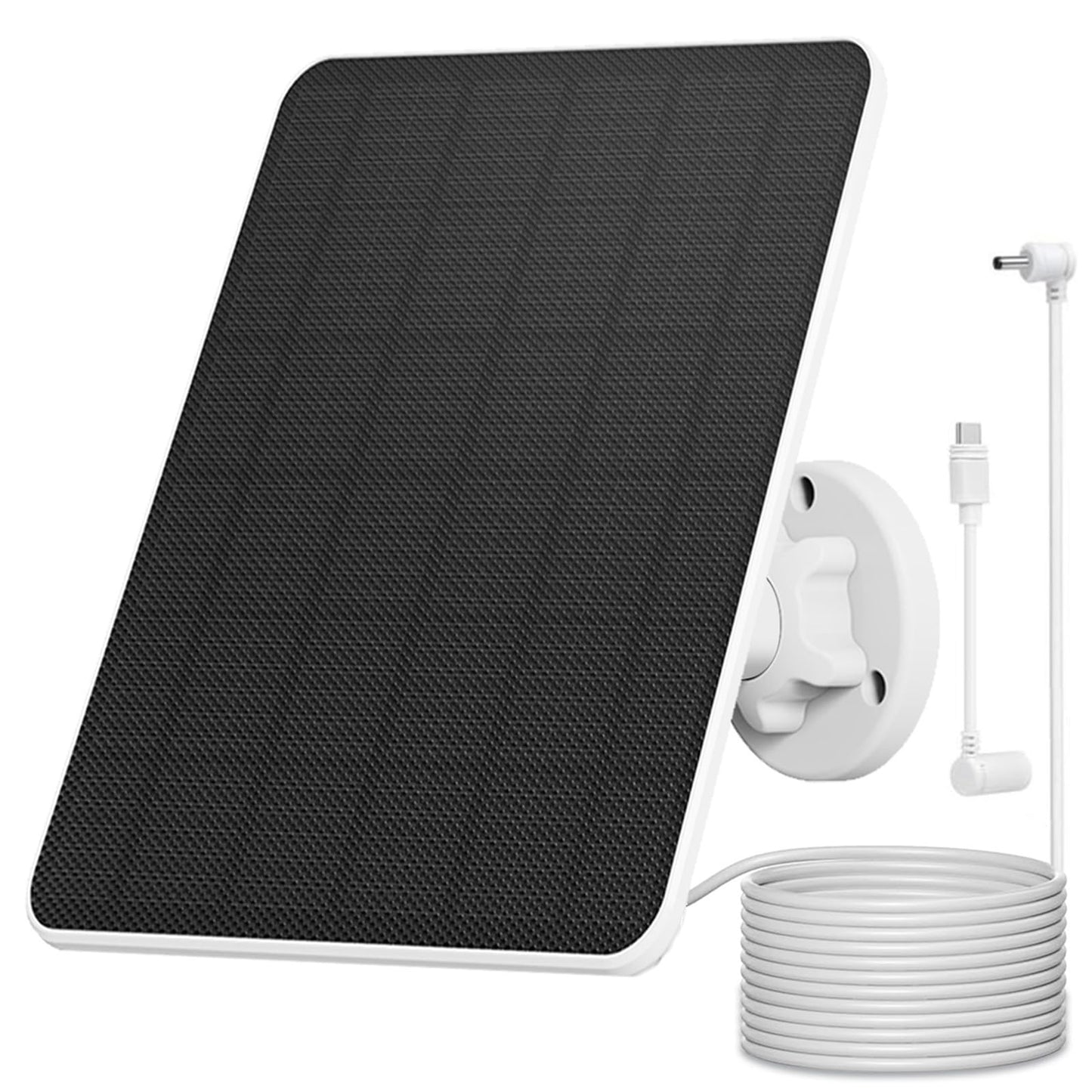 6W solar panel for Ring camera, compatible with Ring solar panels, Ring camera solar panel compatible with Ring Spotlight Cam Battery & Ring Stick Up Cam Battery with barrel plug 3m charging cable IP65 5V solar charger