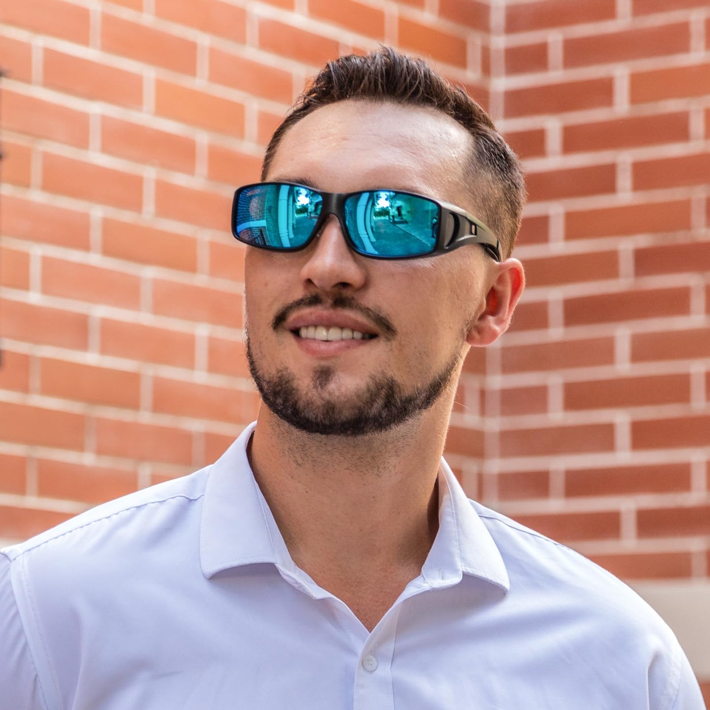 Farrobor sunglasses for glasses wearers Polarized Fitover Sunglasses Men Women 2 Set with UV400 for Driving Hiking Fishing Fitover 0311 (Classic Colors)