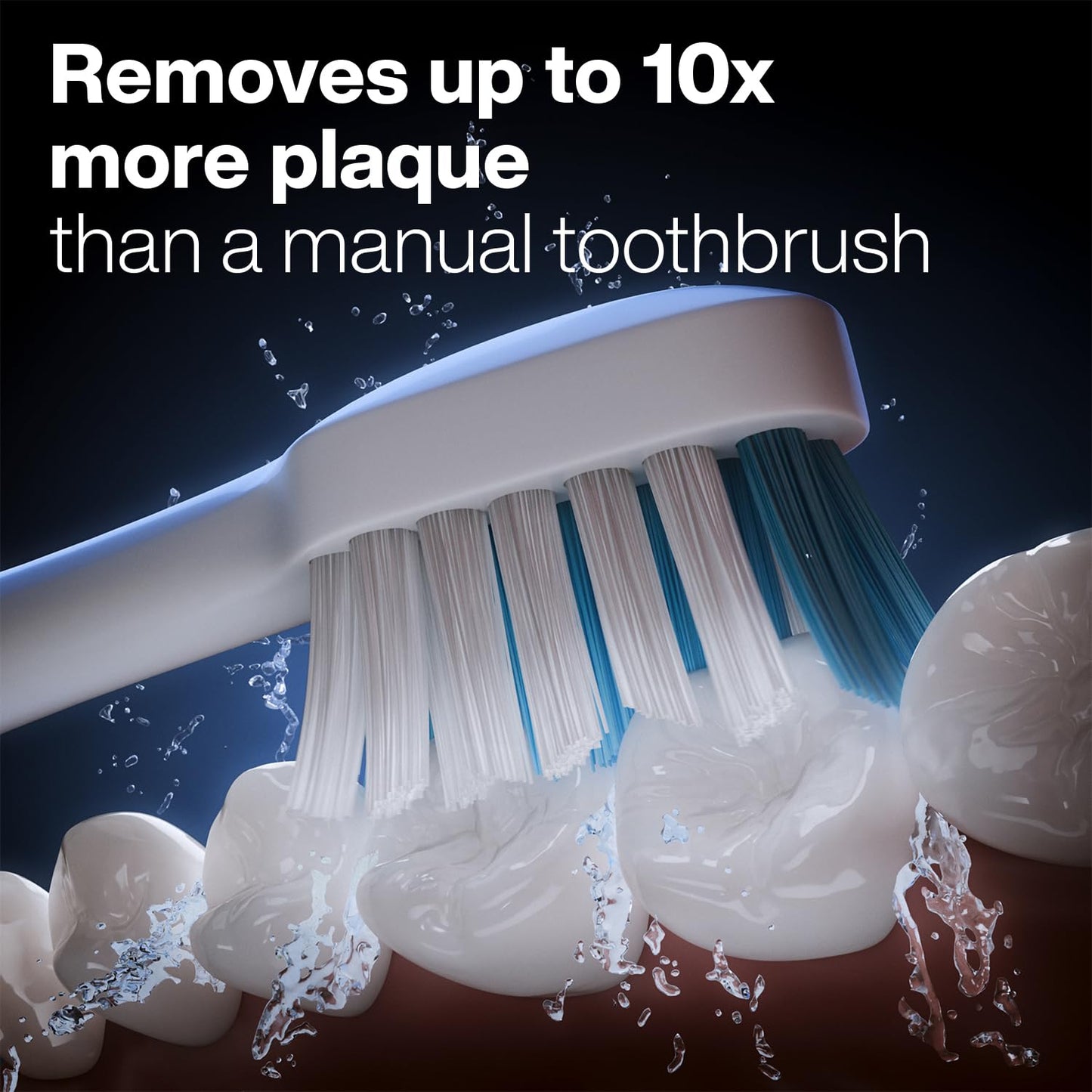 Aquasonic Duo Dual Handle Ultra Whitening Electric Toothbrushes with 40,000 VPM, wireless charging - 10 Dupont brush heads and 2 travel cases included White