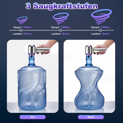 Handheld vacuum cleaner battery, 4-in-1 handheld vacuum cleaner, cordless handheld vacuum cleaner, 22000PA car vacuum cleaner battery winner, 3-speed 200000 RPM mini vacuum cleaner for car, kitchen, PC, sofa, office & pet hair cleaning.
