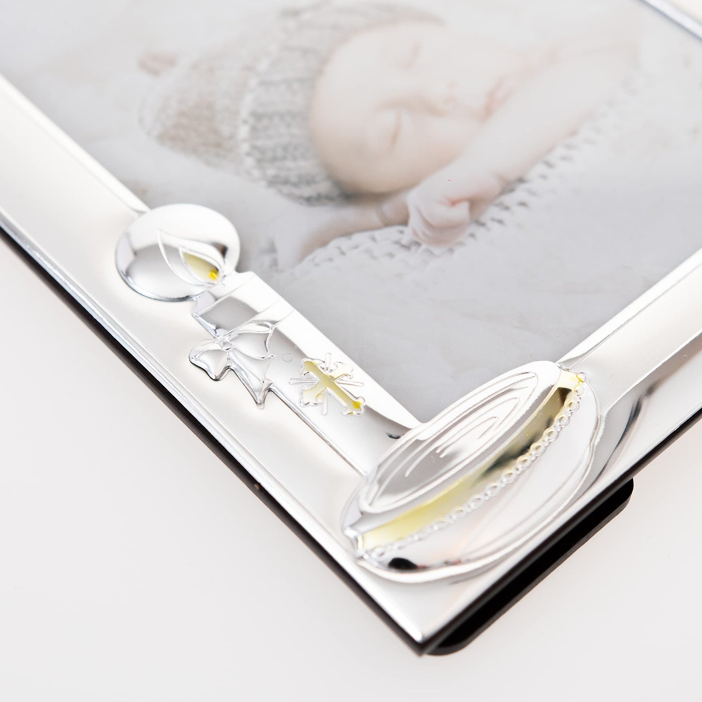 Valenti&Co silver picture frame, 13 x 18 cm, perfect as a gift for a child's christening.