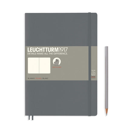 LEUCHTTURM1917 355312 Notebook Softcover Composition (B5) blank, Anthracite
